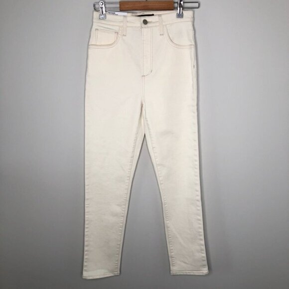 JOE'S Jeans The Raine High  Rise Slim Straight Milk White Ankle Cropped Size 26 - Picture 5 of 9